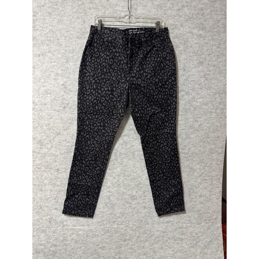 Gap Always Skinny Womens Jeans Black Leopard‎ Print Stretch Fit Pants Approx 6